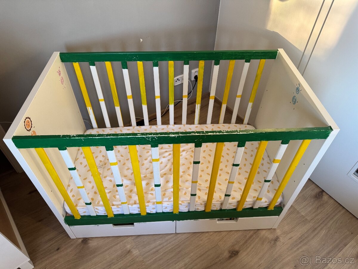 Dětská postýlka IKEA se šuplíky - 2