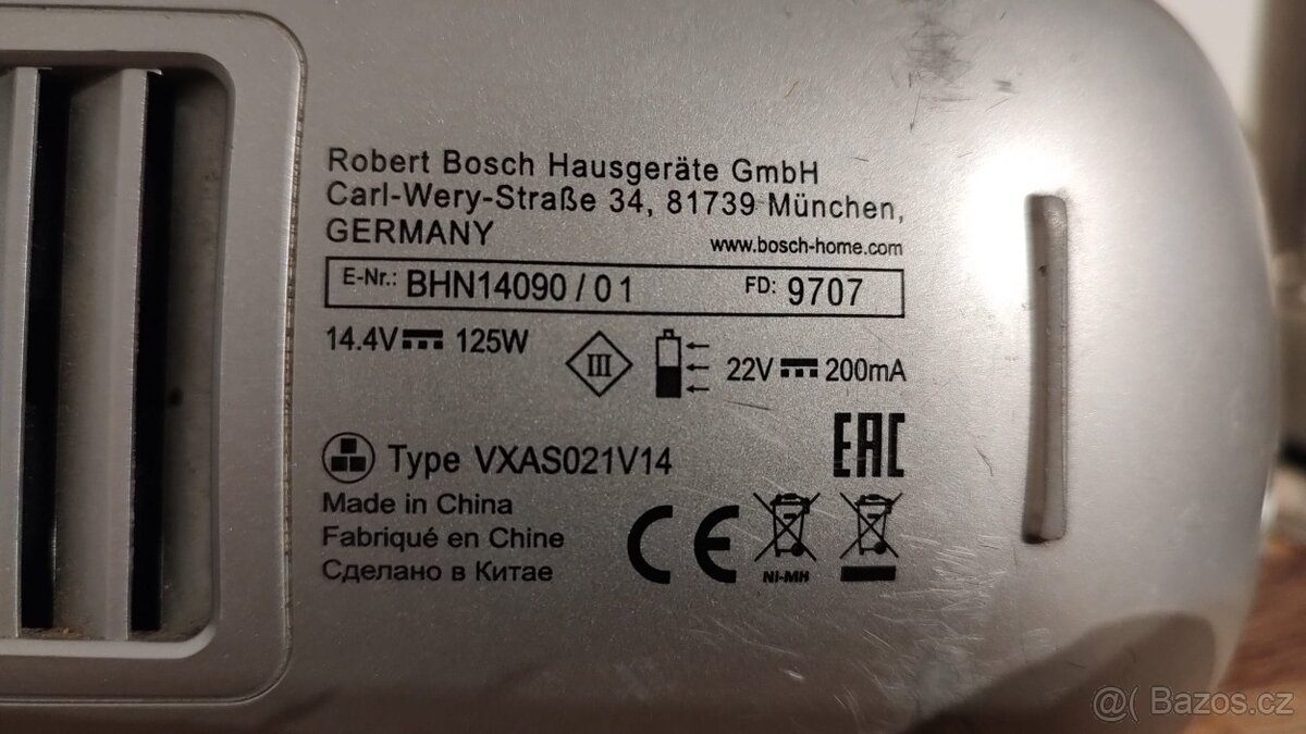 Kuchyňský vysavač ruční Bosch MOVE 14.4 V - 2