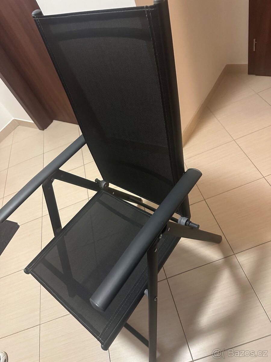 Predám sklapacie polohovateľné stoličky - 2