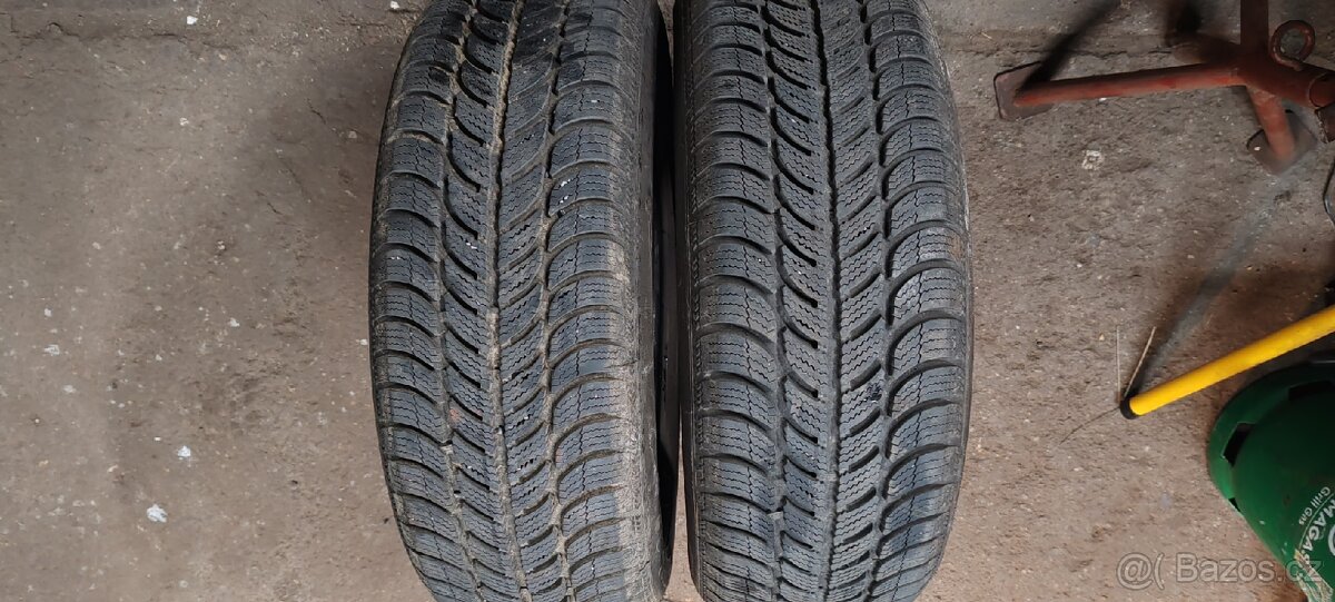 2 zimní pneumatiky SAVA 195/65R15 91T 7,00mm - 2