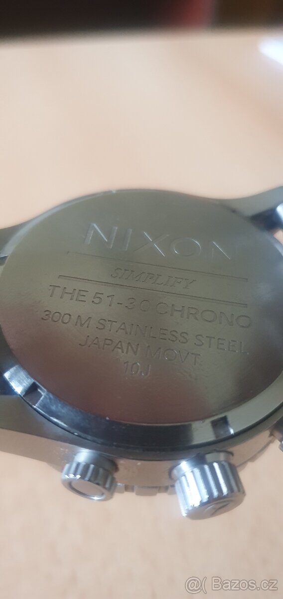 velké hodinky Nixon 51-30, chronograf, vodotěsné - 2