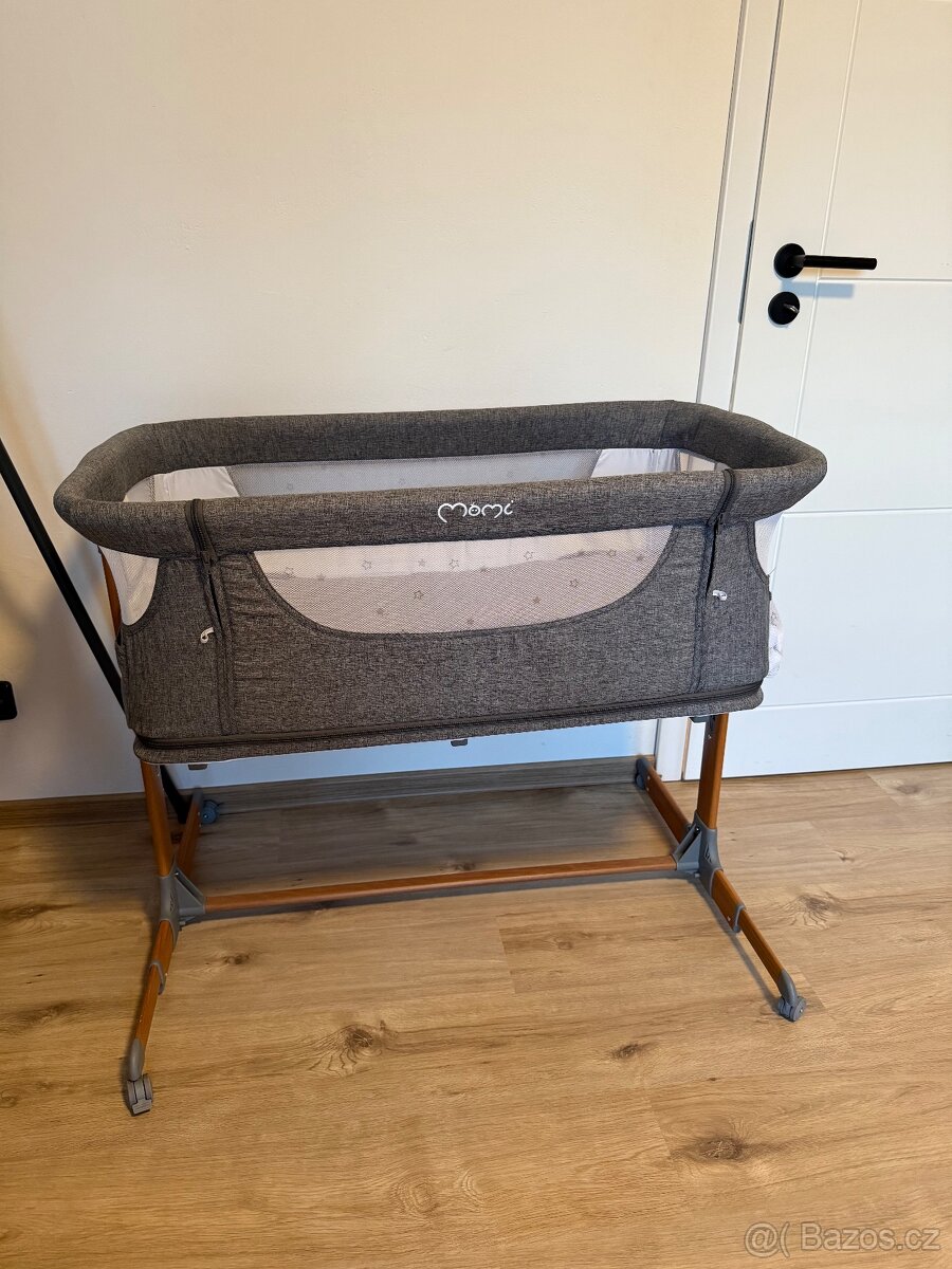 Postýlka Momi Smart Bed 4v1 šedá - 2