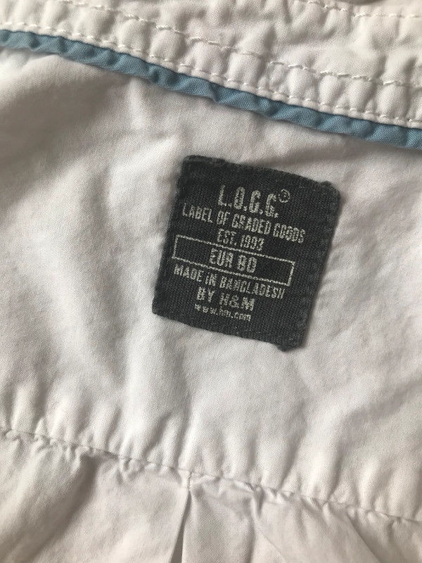 Čistě bílá košile H&M, vel 80 - 2