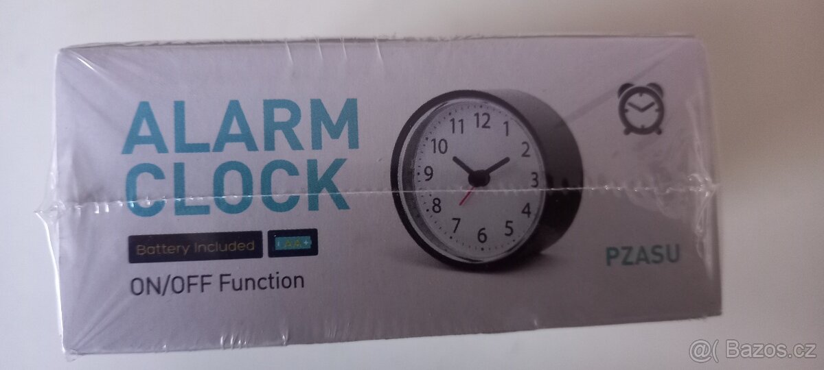 Budík Sunday red PZASUR 9cm - 2