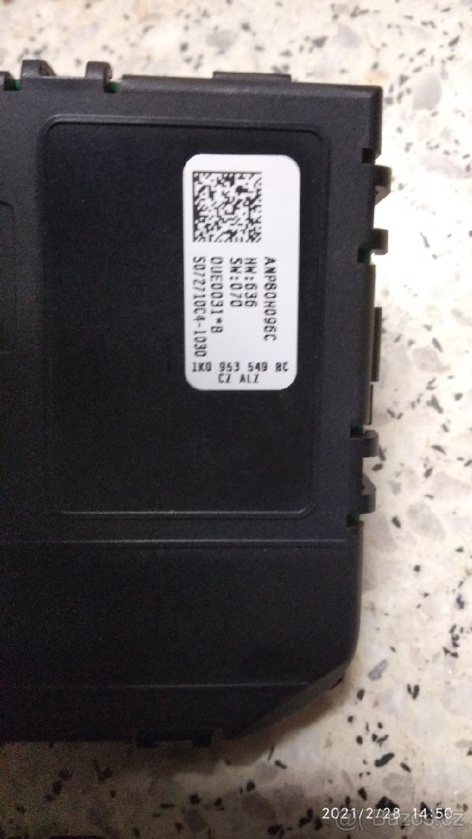 Podvolantovy krouzek, jednotky, snímač, 1K0953549 - 2