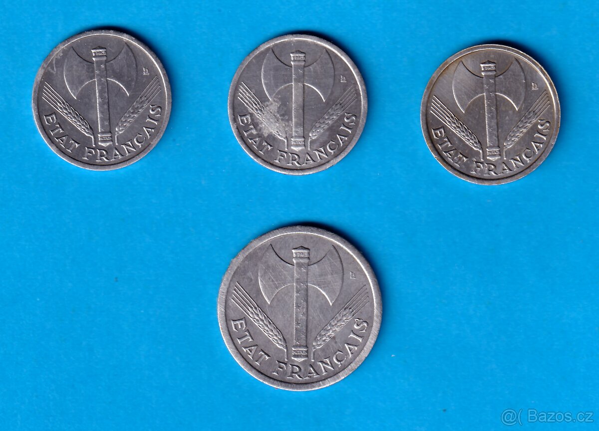 Franky (4ks) - Vichistická Francie - 2