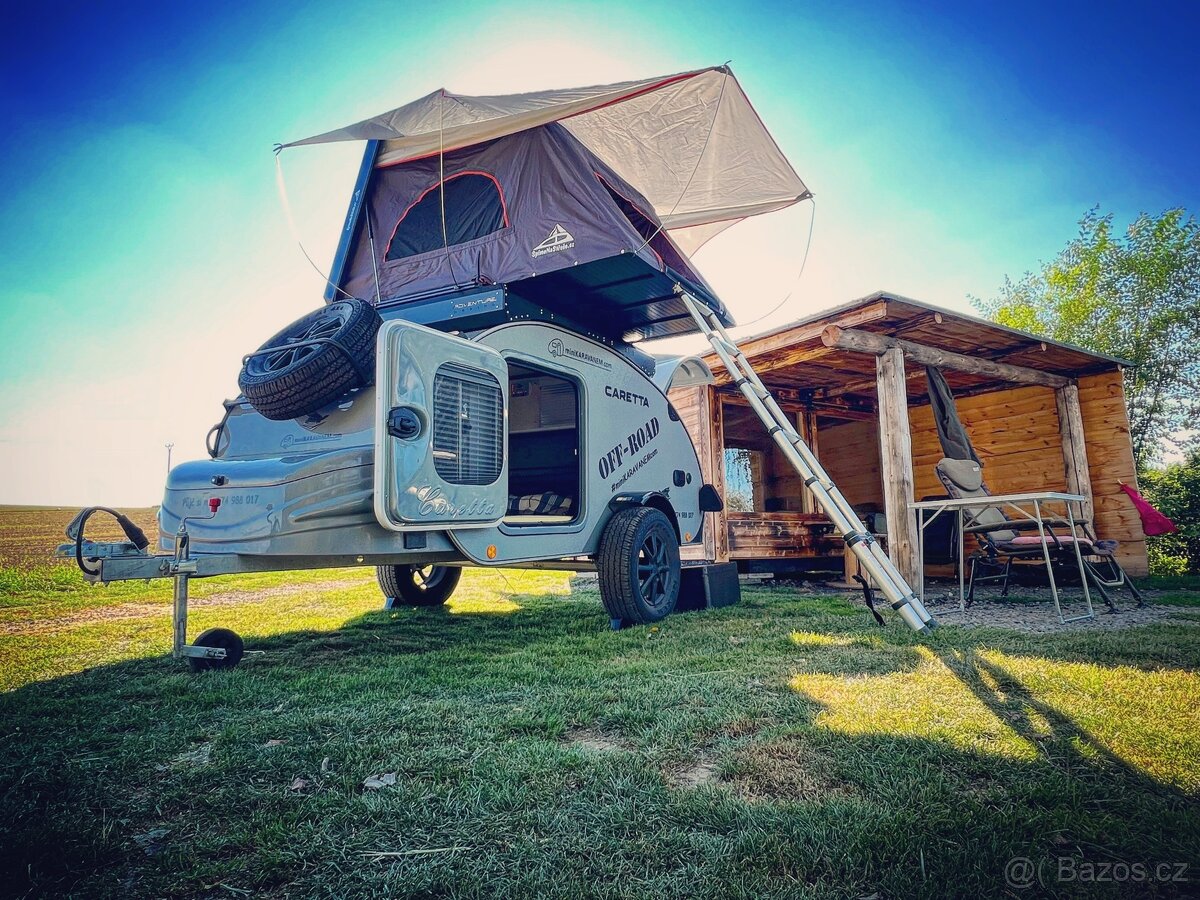 Minikaravan Caretta Off-road půjčovna České Budějovice