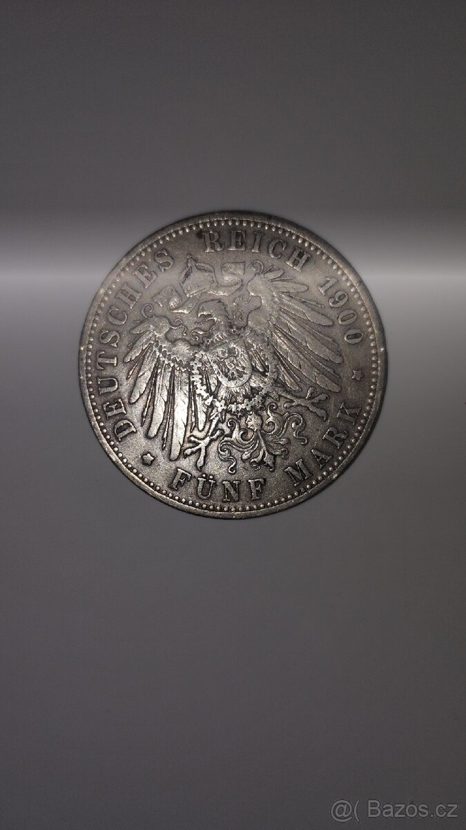 Stříbrná 5 marka - Otto Koenig - 2