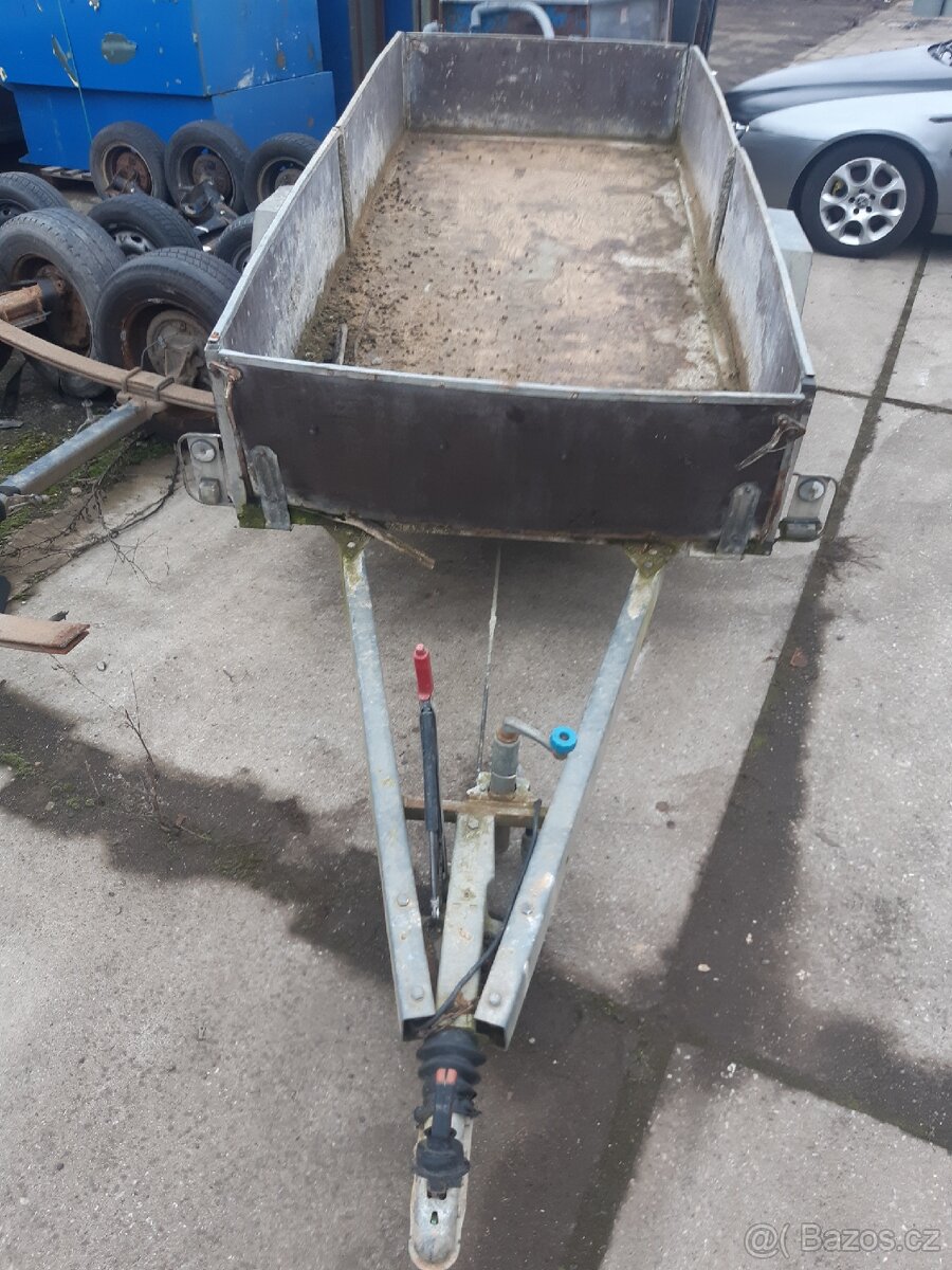 Přívěsný vozík bržděný velký bez SPZ - 2