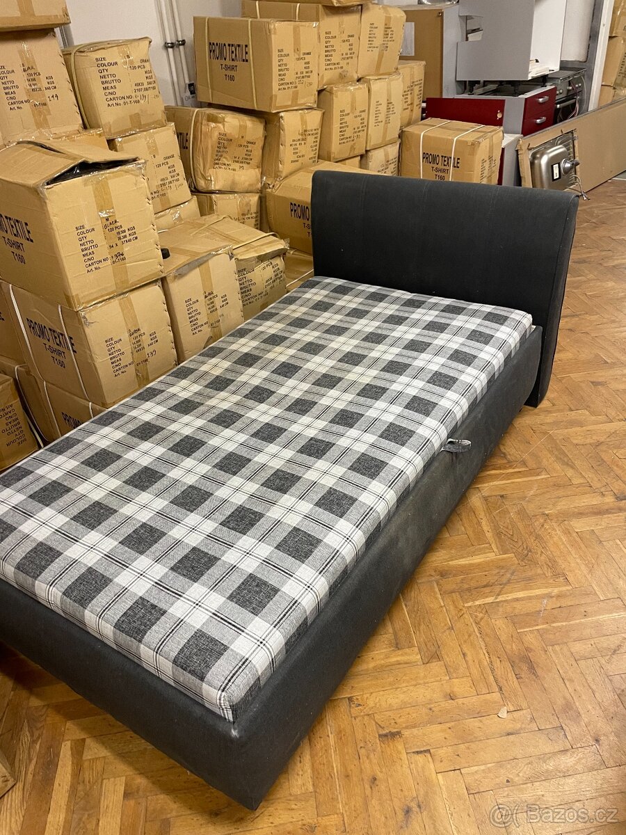 ✅ Postel | čalouněná | úložný prostor | 110x200cm - 2