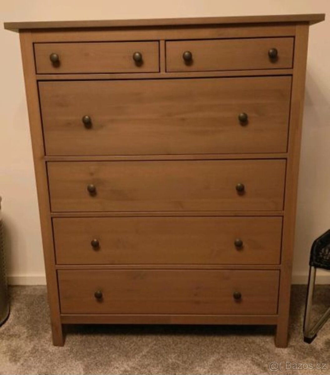KOMODA IKEA HEMNES V ŠEDOHNĚDÉM PROVEDENÍ - 2