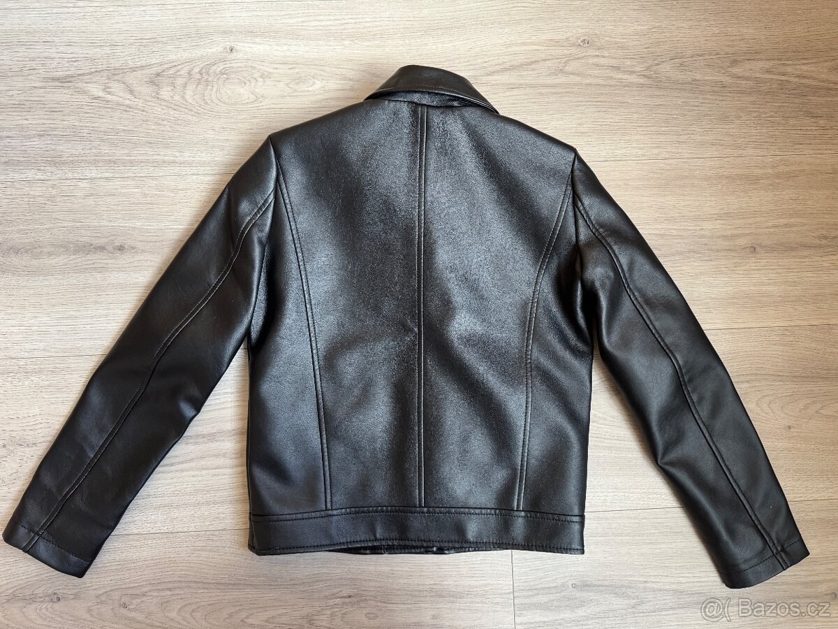 Dívčí koženková bunda vel.140 - 2