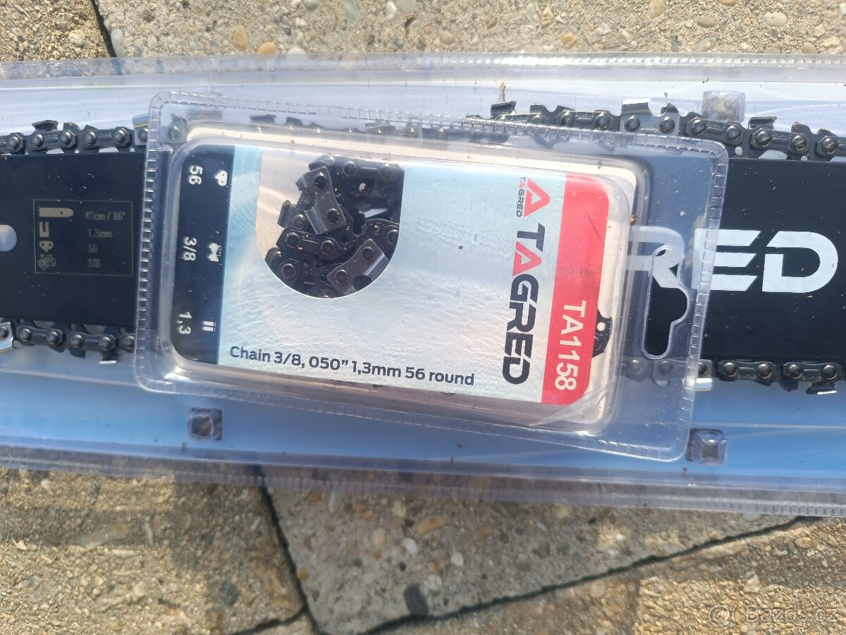 Vodící lišta na řetězovou pilu +3x řetězy - 2