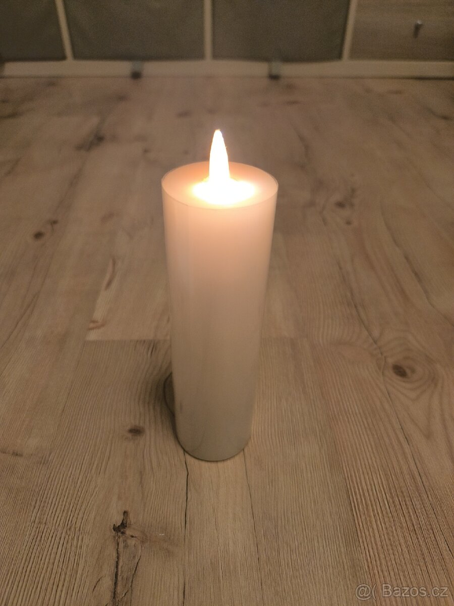 LED svíčky, blikající knot, pravý vosk - 2