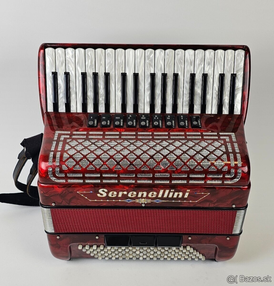 taliansky akordeon harmonika Serenellini 96 bas, 4 hlas - 2