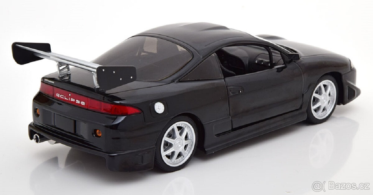 1:18 Mitsubishi Eclipse year 1995 black Greenlight - 2