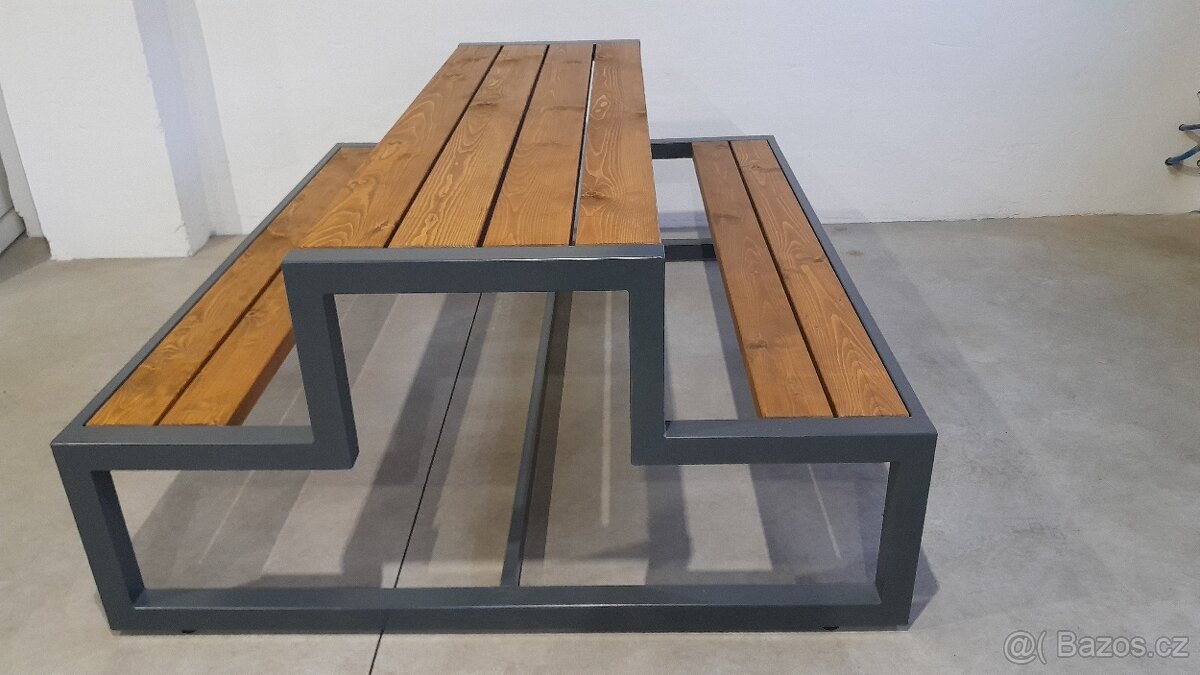 ZAHRADNÍ STŮL S LAVICEMI - DUO - 2