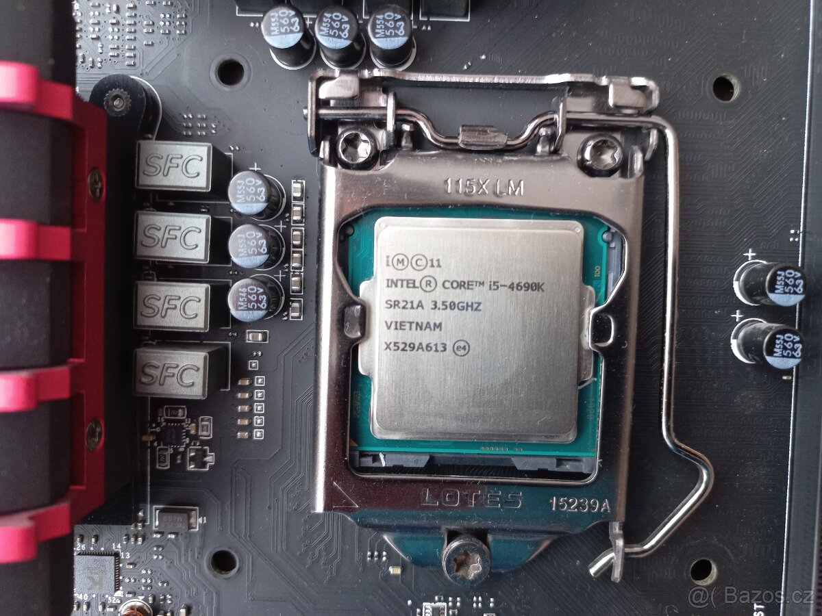 MSI Z97 Gaming 5, Intel Core i5 4690k, Kingston 24 GB - 2