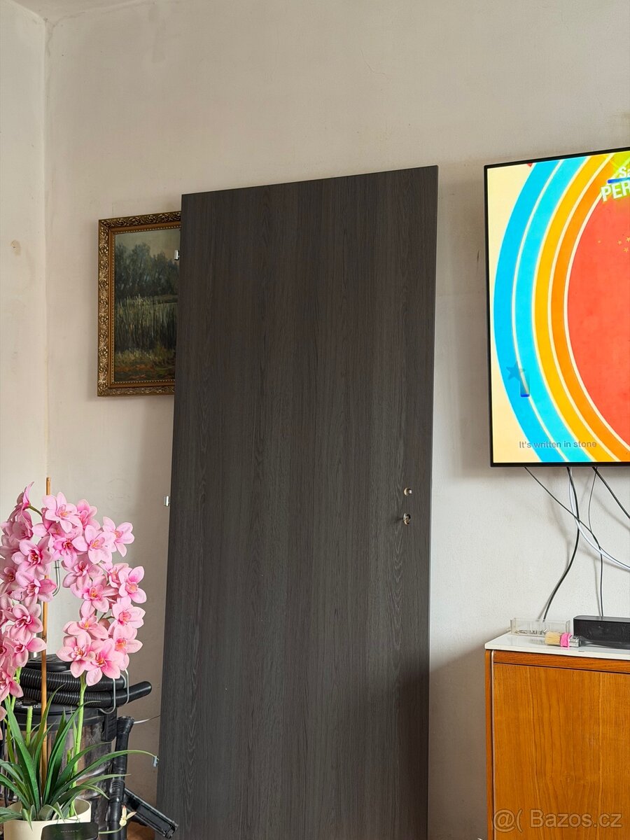 Dveře levé 80 antracit - 2