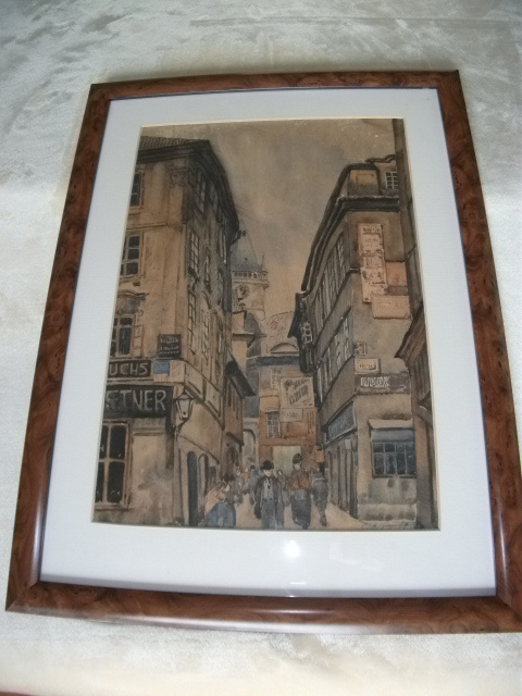 velmi starý obraz - Praha 1896 - 2