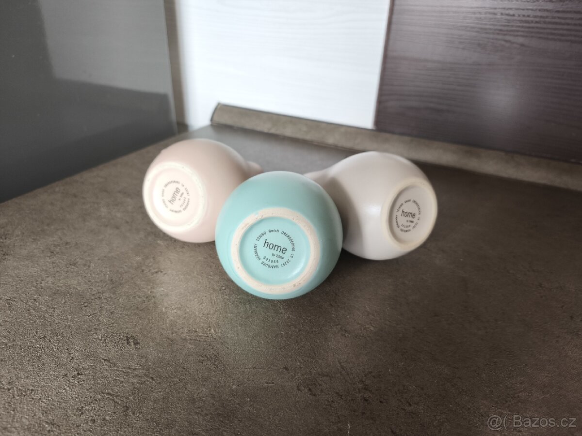3 vazicky 14x7 cm tchibo keramika - 2