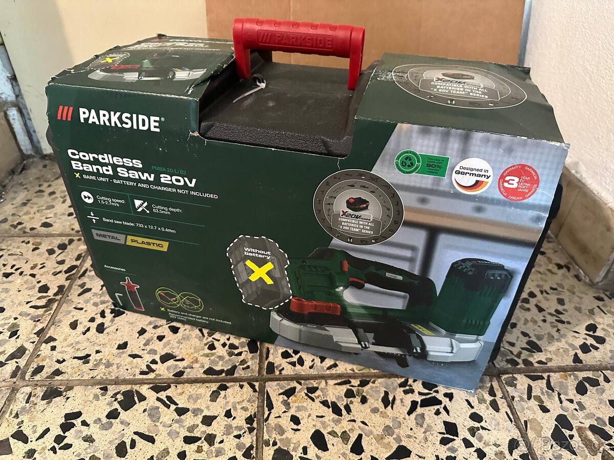 Aku pásová pila PMBA 20-Li B2 - Parkside - 2