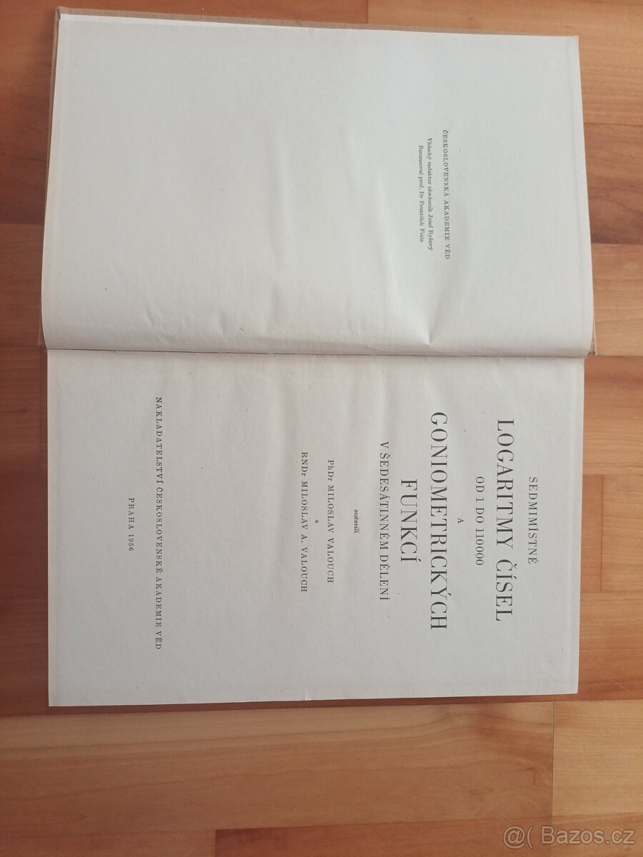 Sedmimístné logaritmy M.Valouch - 2