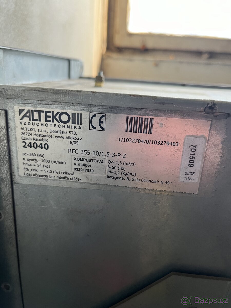 Průmyslový odsávací ventilátor - 2