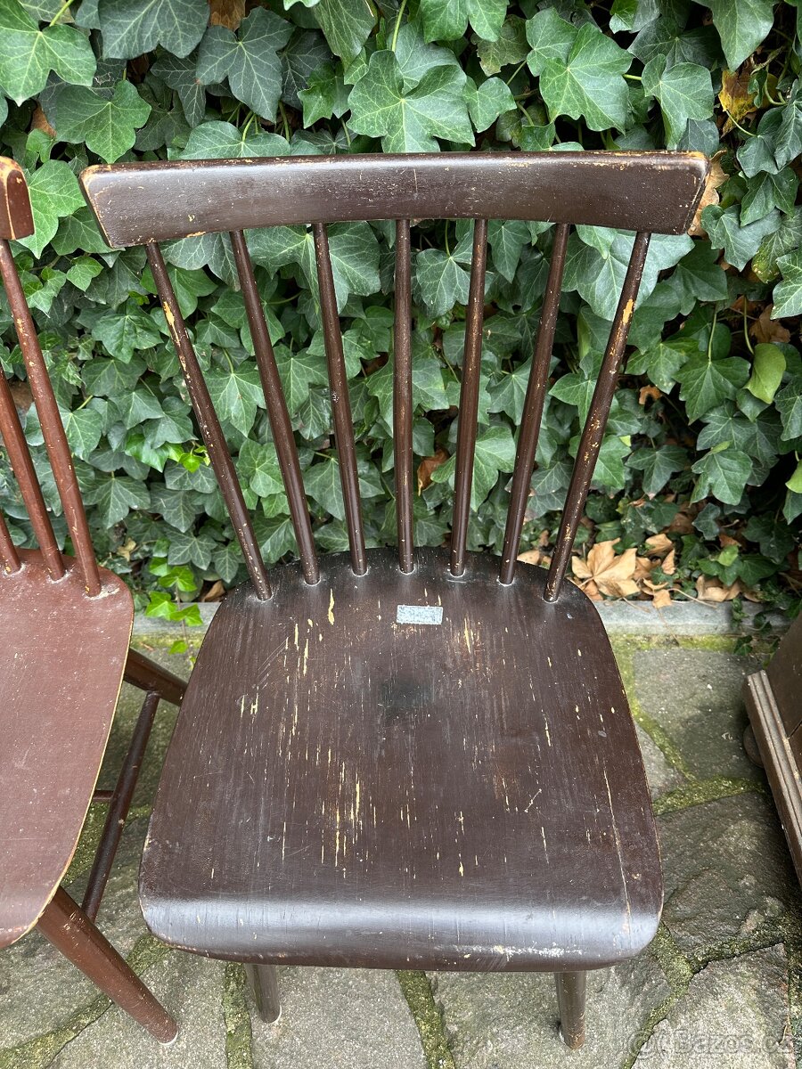 2 x přetřená židle TON IRONICA - cena za kus - 2