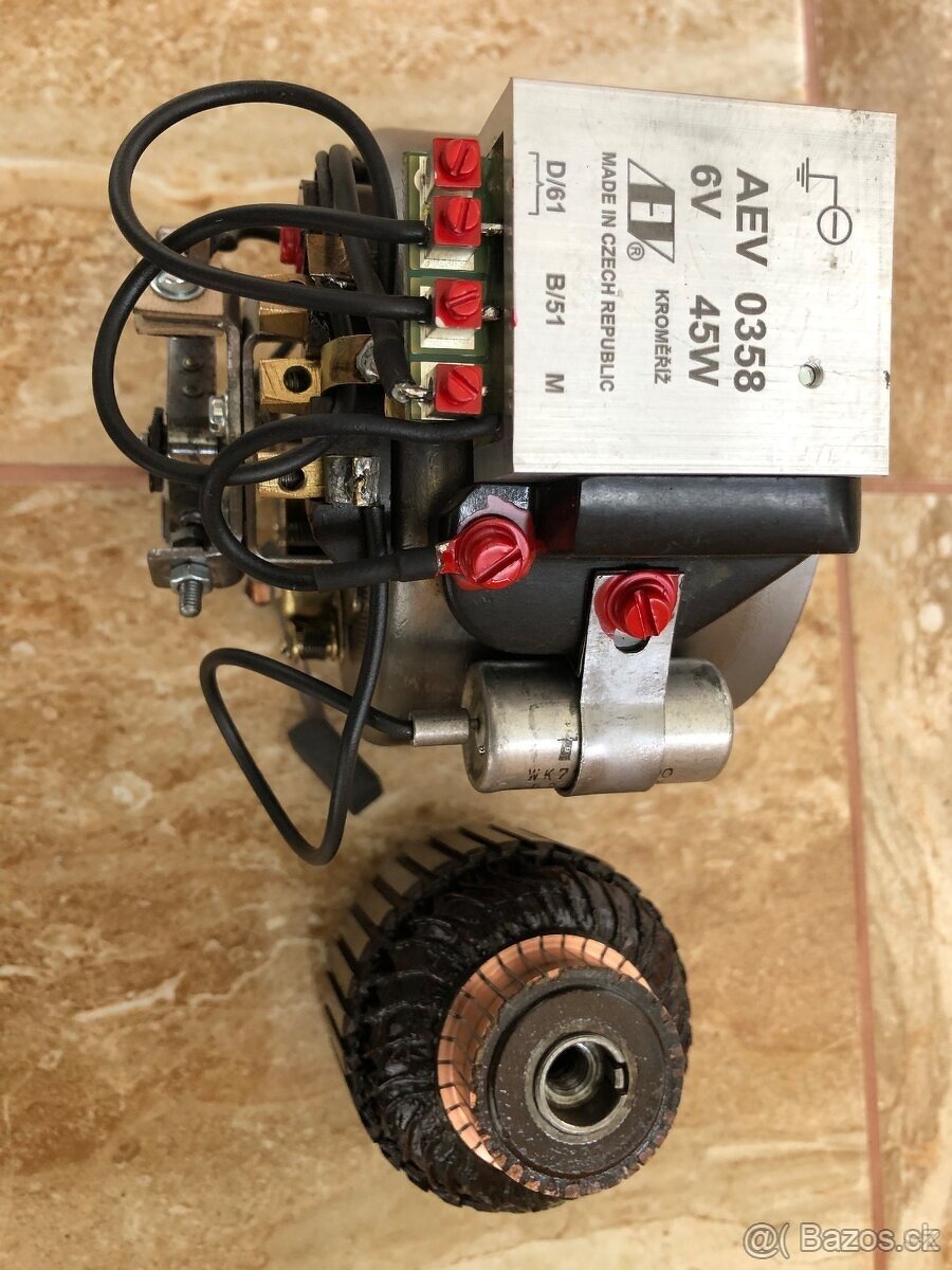 Jawa 250 / 11 pérák - zapalování po GO , mínus pól - 2