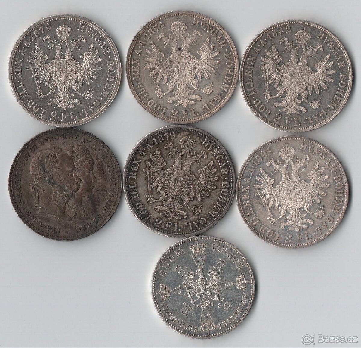 2 zlatníky 74,79,79,82,91Svatební 2zlatník , Spolkový Tolar - 2