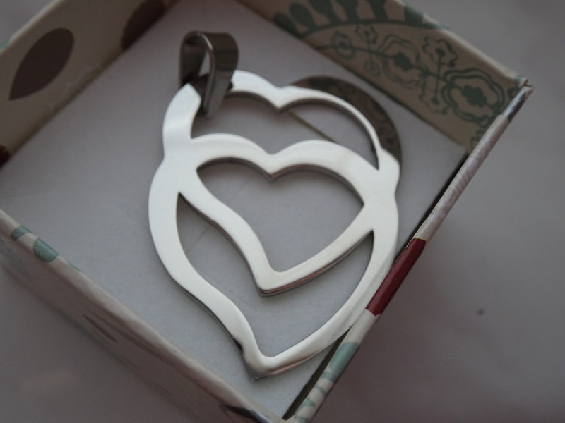 Přívěšek srdce - chir.ocel - 2