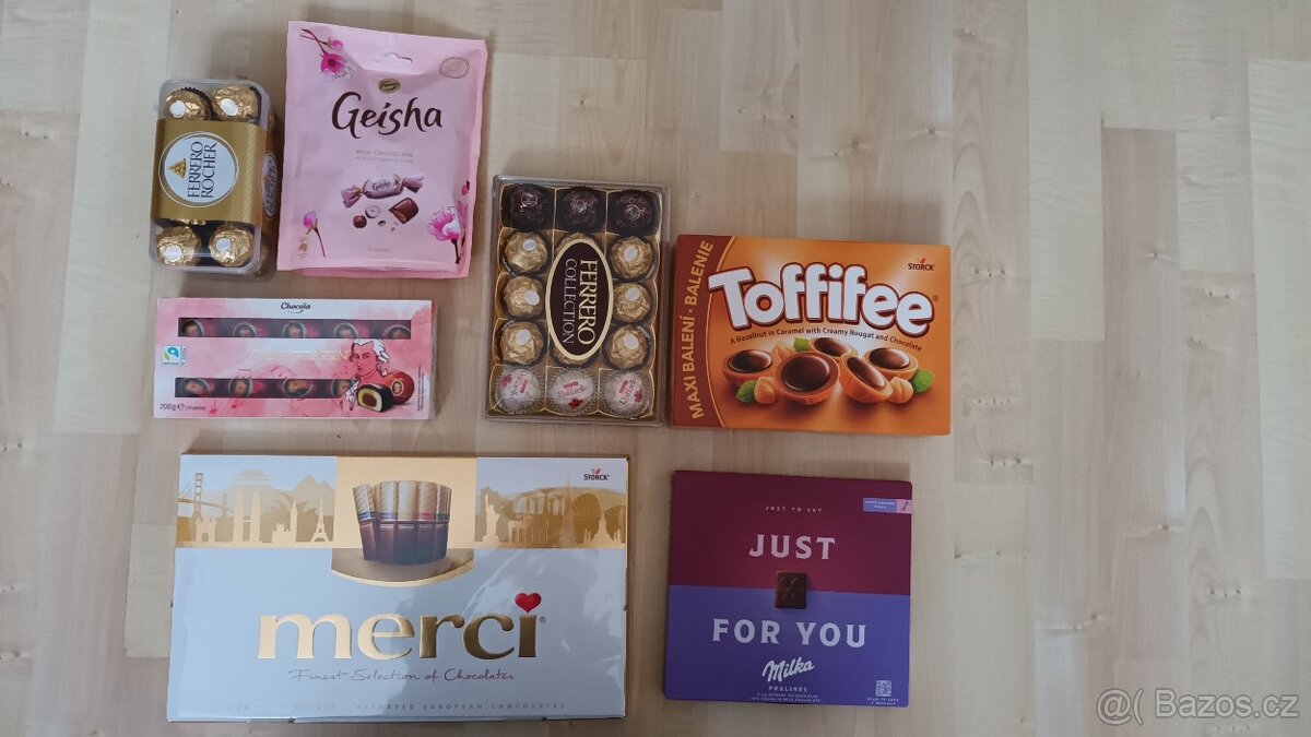 Tabulkové čokolády + bonboniéry - 2