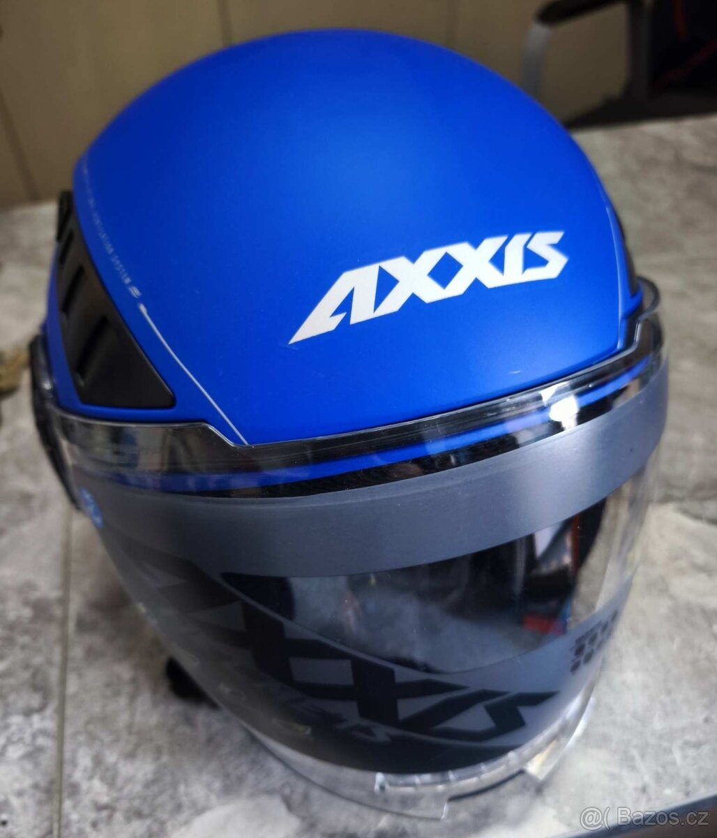 Otevřená helma AXXIS METRO ABS Solid modrá matná - 2