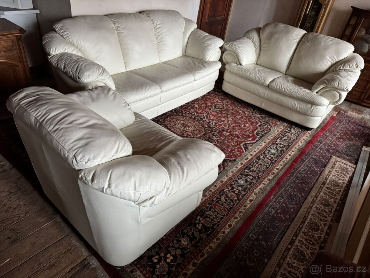 Kožená sedací souprava 3+2+1,5834 - 2