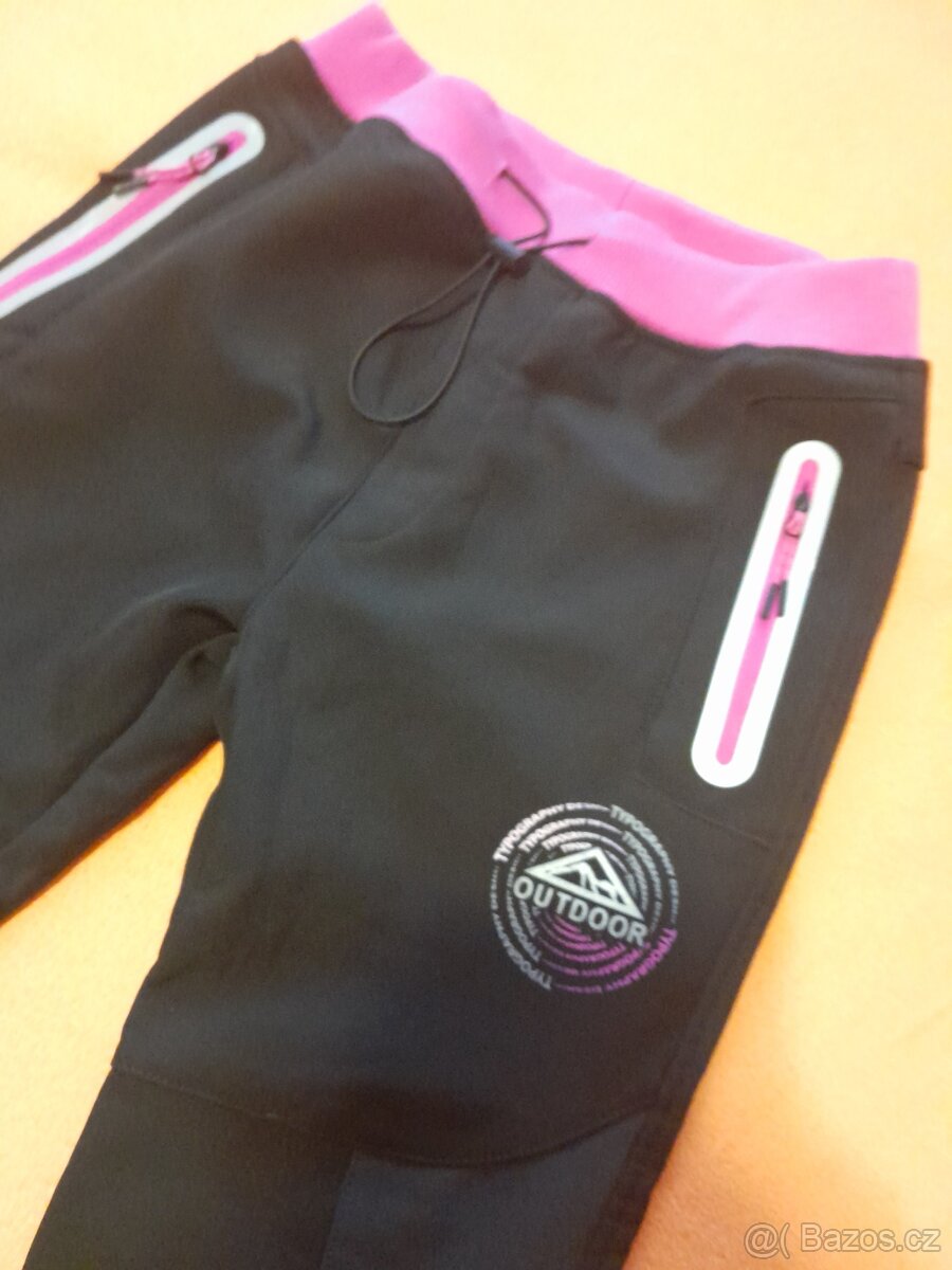 Dívčí zateplené kalhoty vel. 146 - 2