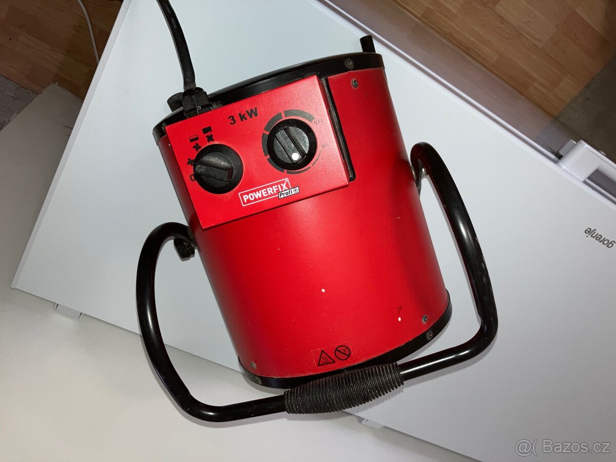 Elektrický horkovzdušný přímotop s ventilátorem 3000W - 2