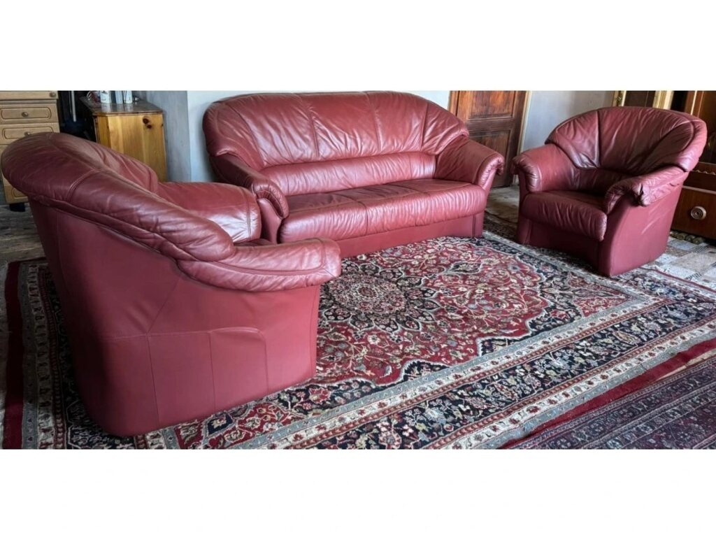 Kožená sedací souprava 3+1+1, 3127 - 2