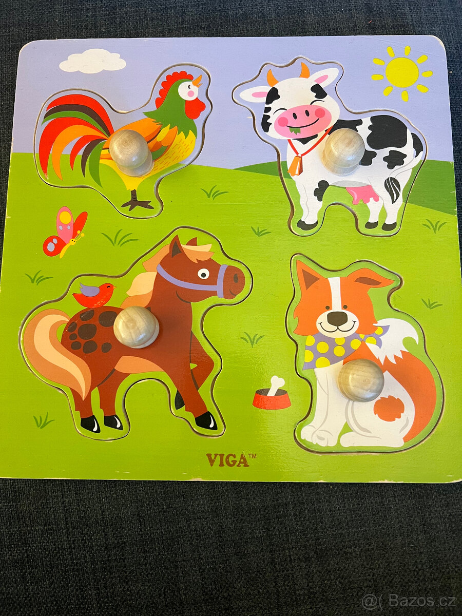 4x dřevěná vkládačka - 2