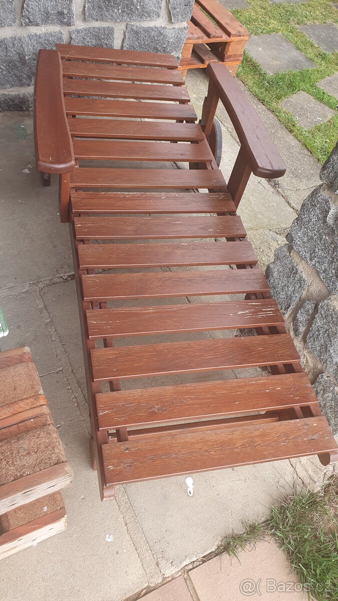 Zahradní lehátko polohovací - 2