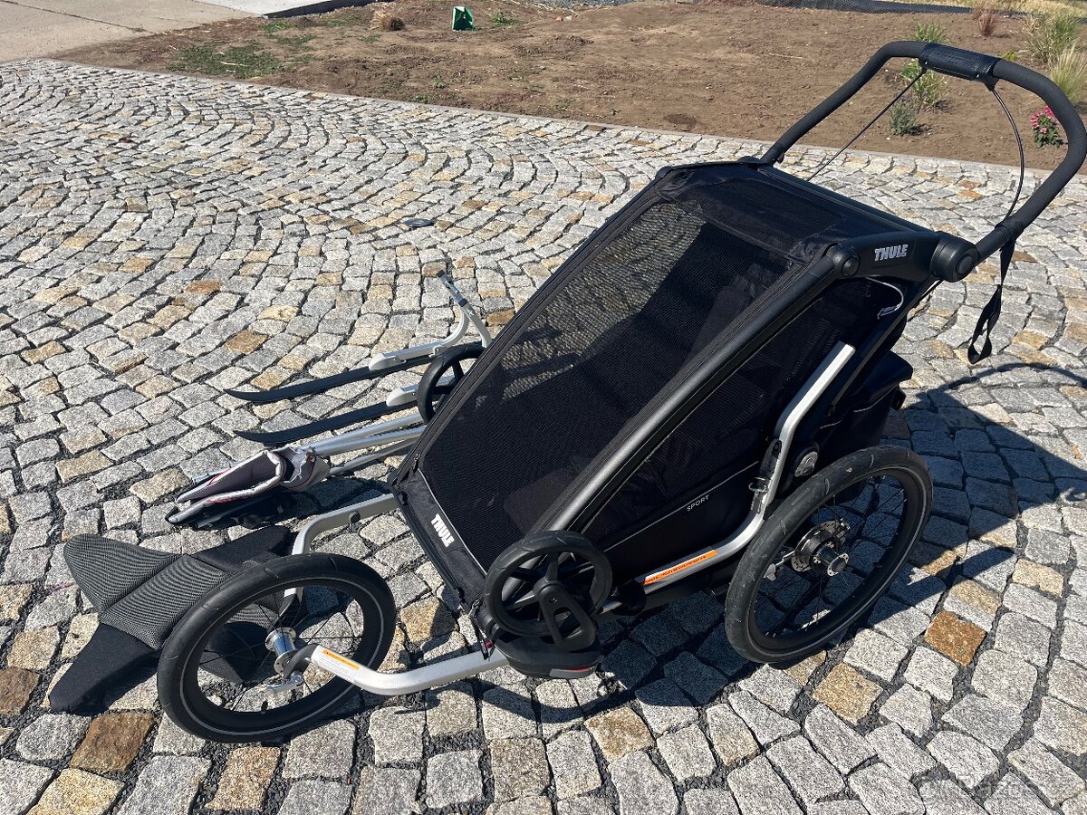 Vozík za kolo THULE vč SKI - 2