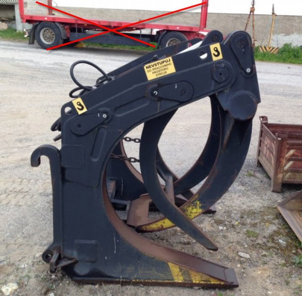 1t kleště na kulatinu 0.75m2 dřevo - 2