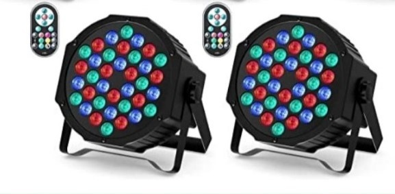 Sada 2 ks Led par reflektoru--Par 36 R-G-B-Dálka DMX - 2