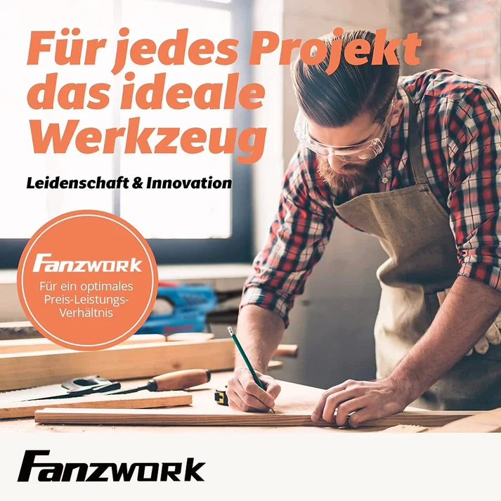 FANZWORK V2 1500 W Satinační válcová kartáčová bruska - 2