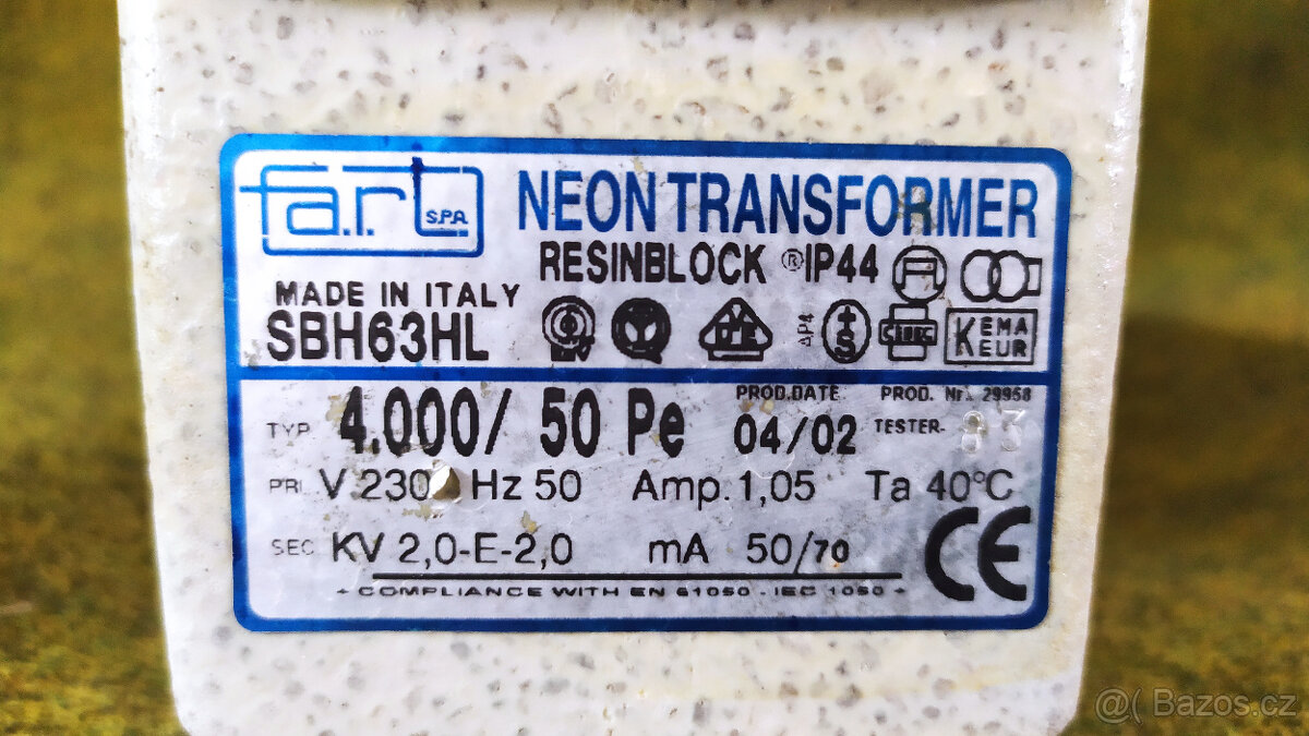 VN Transformátor 4000V FART SBH63HL Neon - 2