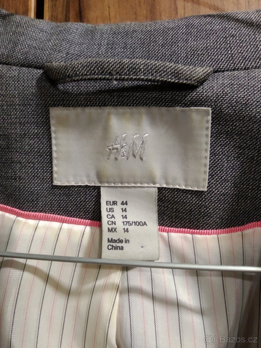 Dámské šedé sako H&M vel. 44 - 2