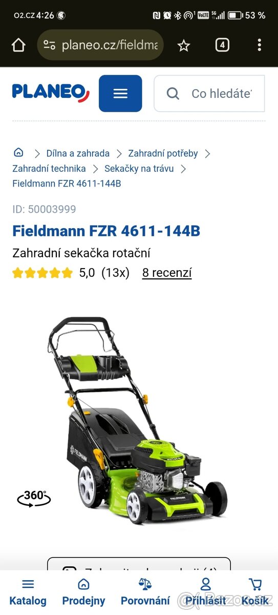 Fieldmann sekacka FZR 4611 - 144B - 2