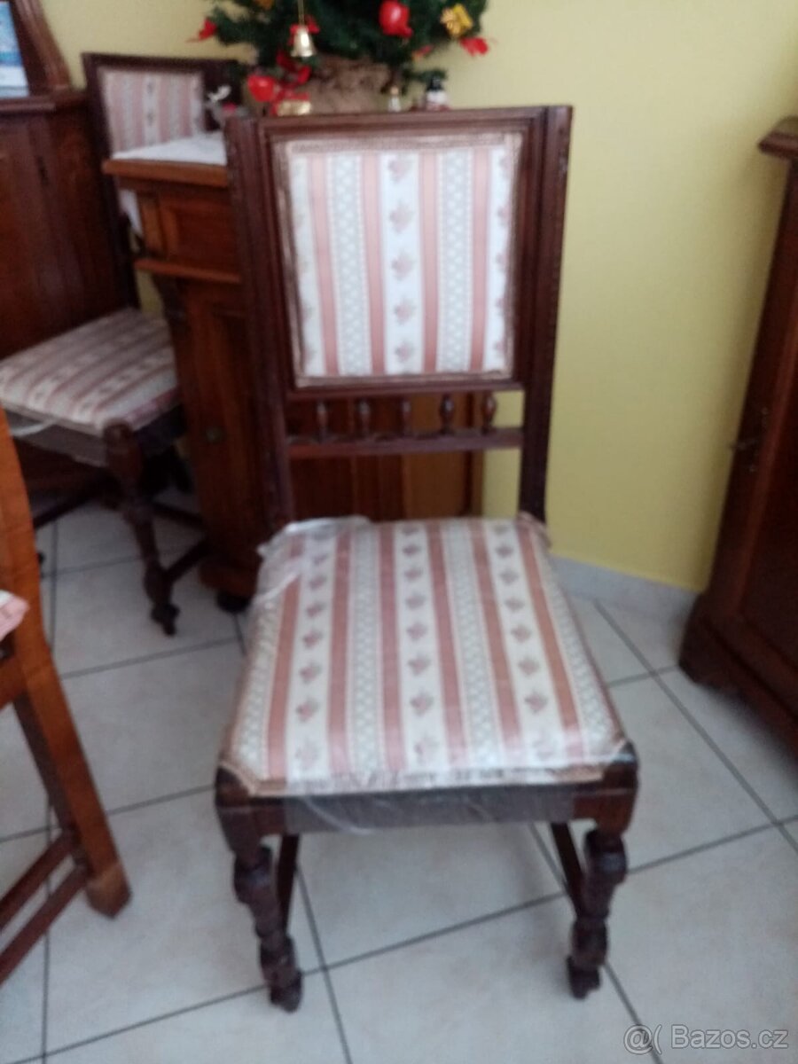 Prodám křeslo, 2 židle a lampu - 2