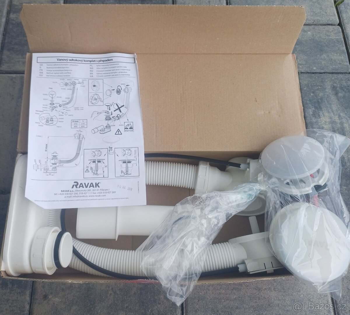 Vanový sifon RAVAK, 570B K/K Chrom - 2