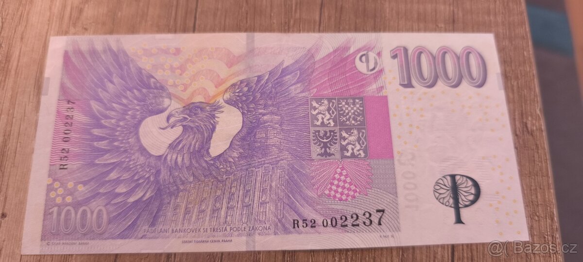 1000 Kč s přítiskem - 2